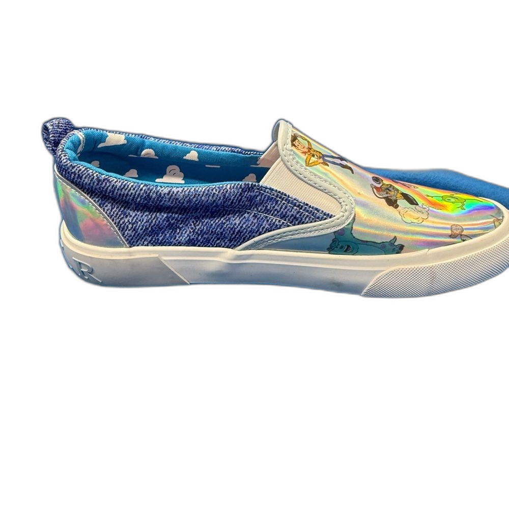 Pixar Ground Up Holographic Slip-On Sneakers size 7 Toy Story‎ Monsters Inc - Picture 3 of 9